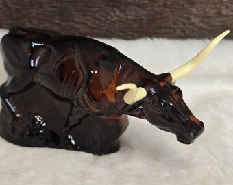 Vintage Avon Animal Glass Bottles Collection, Rhino, American
