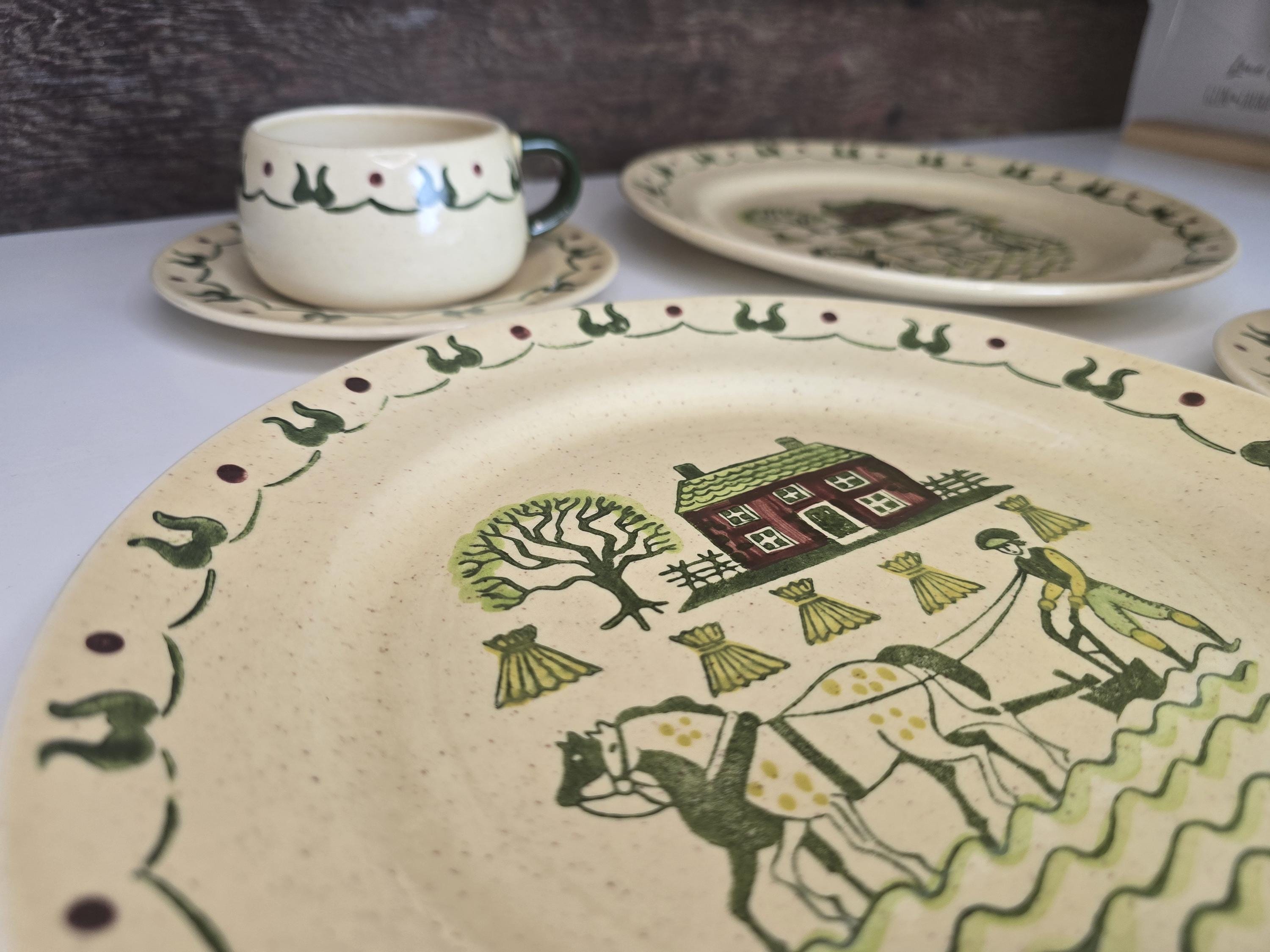 Metlox Poppytrail Homestead Provincial Dish Set, Made in