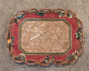 Vintage Fitz and Floyd Platter 20" x 14.5"