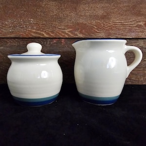 discontinued PFALTZGRAFF Northwinds sugar bowl and creamer set