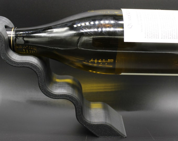 Floating Wine Bottle Holder - Elegant and Versatile Wine Display 3D Printed