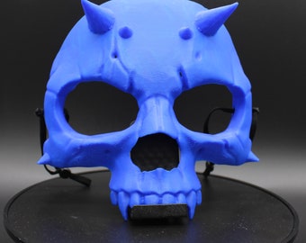 Wearable Demon Skull Mask - 3D Printed - Unleash Your Dark Side!