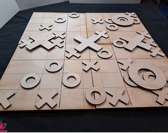 Ultimatives Tic Tac Toe | Laser Cut Brettspiel