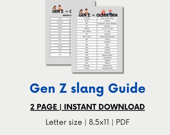 Ultimate Gen Z Slang Guide and Dictionary: Regular & Hockey Editions - Printable PDF