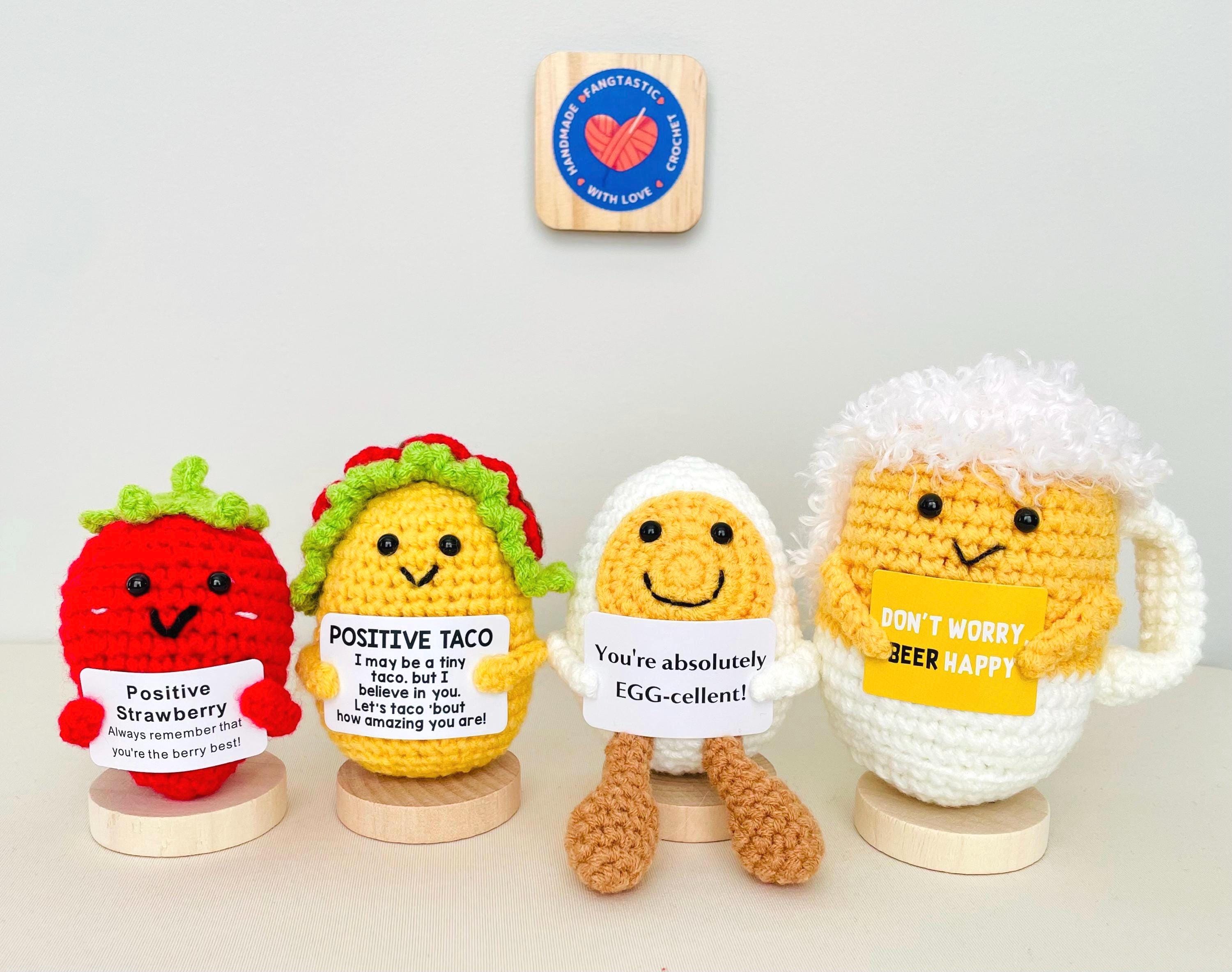 Crochet Positive Beer Plushie: Emotional Support Food Gift - Etsy