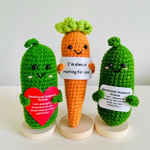 Handmade Bunny Positive Crochet Animal Handmade Crochet Bunny Encouragement Motivation Stress Relief Graduation Mothers Day Birthday Gift Women Cowor