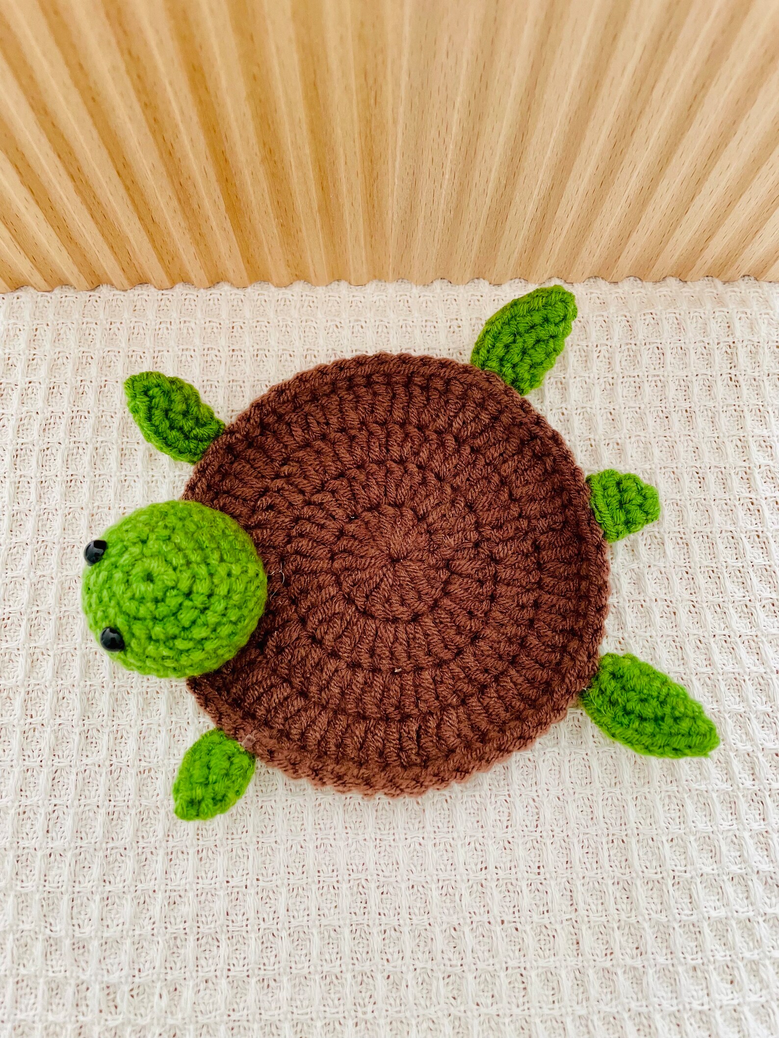 Cute Crochet Turtle Coasters, Tortoise Coaster, Turtle Mug Rug, Table ...