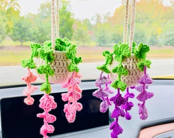 Spooky Halloween Car Hanging Decorations: Crochet Skull Hanging
