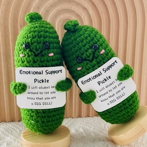 Crochet Pickle - Emotional Support Pickle with Tag, Best Gift For You -  HAMMONIE