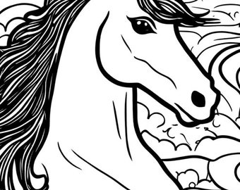 Magical Unicorn Color Pages