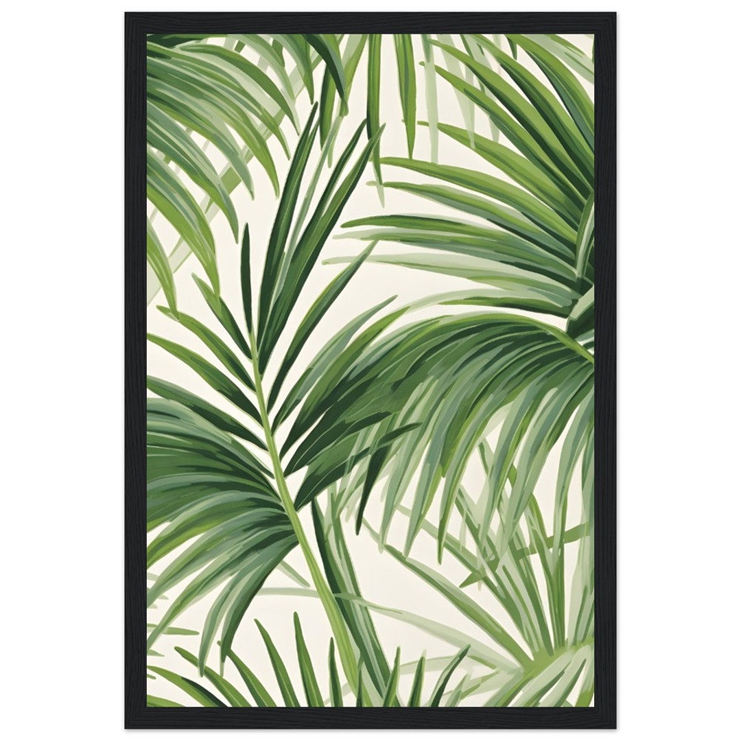 View of Artistic Greenery Art Wall Art Jungle Art Print Contemporary Wall Art ...