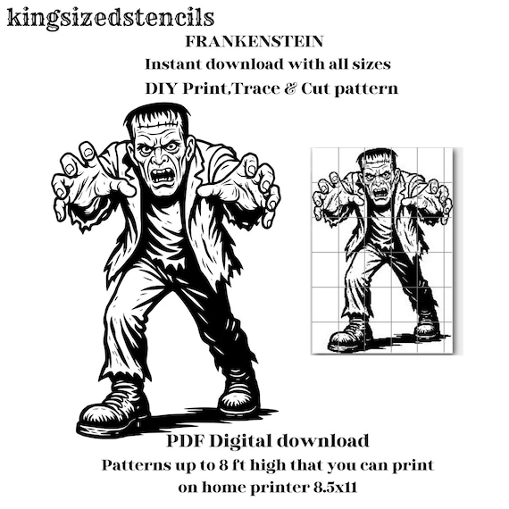Frankenstein Templates Halloween