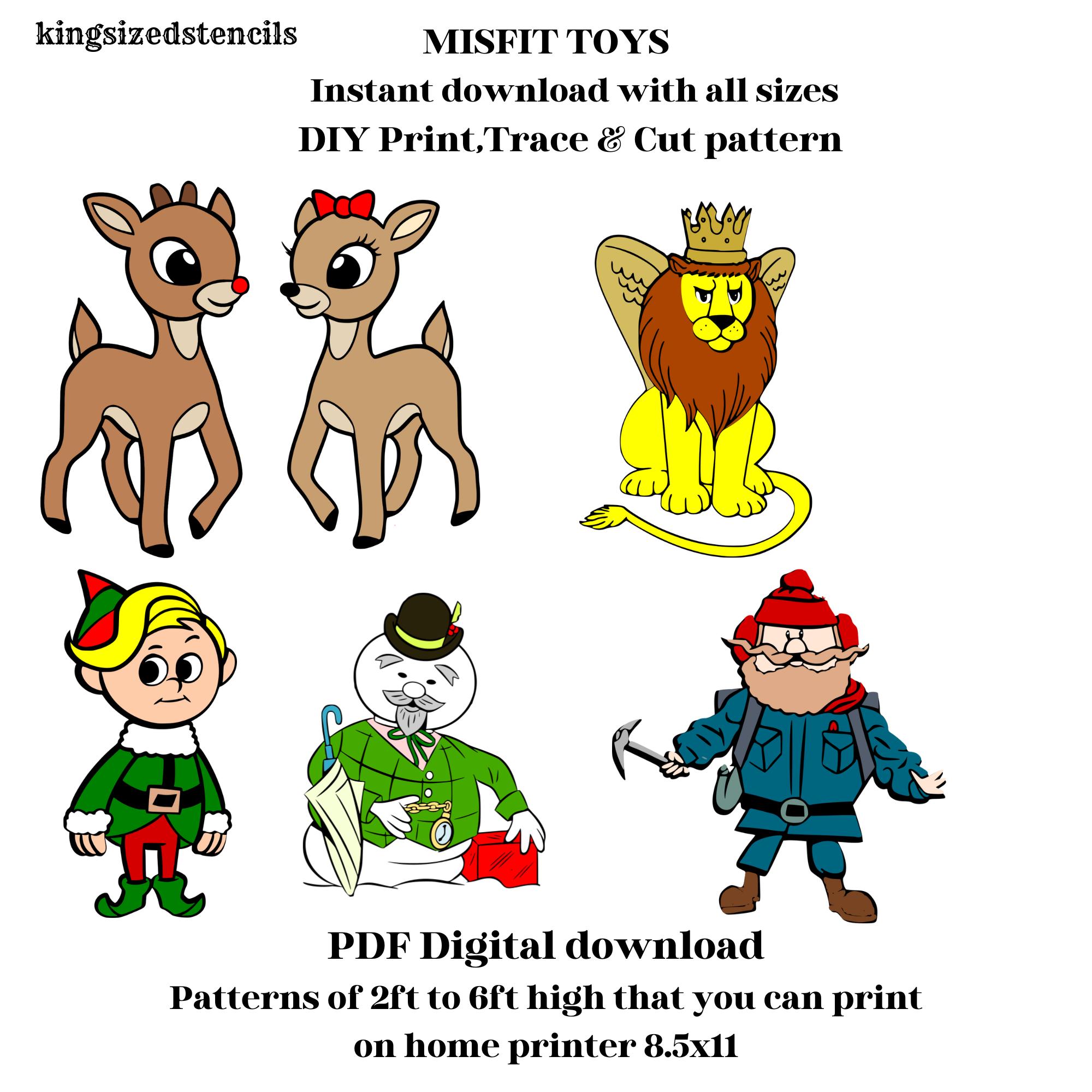 Misfit Toys, Rudolph, 15 Piece Bundle, Custom Order, Instant Digital ...