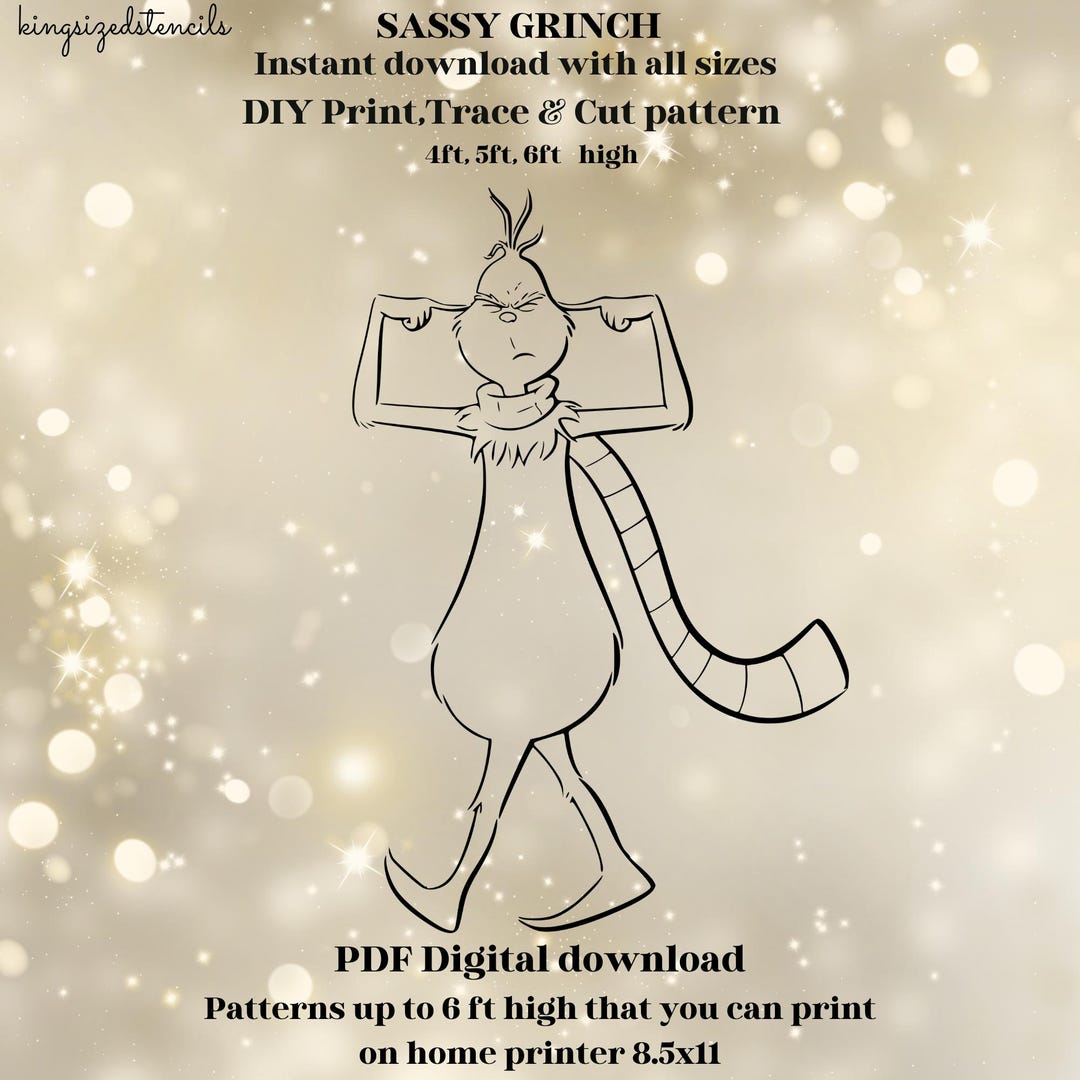 4ft to 6ft Grumpy Monster , Garden, Decor , Christmas, Yard Art, Craft ...