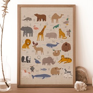 Animal Alphabet-Kids/Baby Room Decor