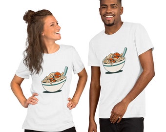 Camiseta unisex Albóndigas de espagueti