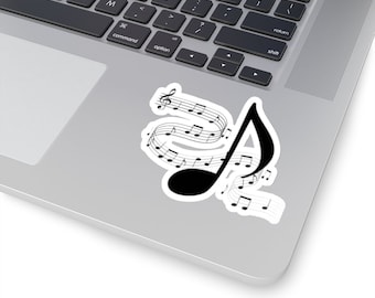 Music Notes Sticker: Durable Vinyl Decor