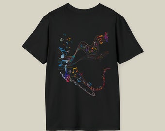 Colorful music note shirt