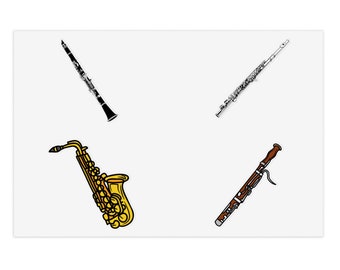 Woodwind Stickers 4 pc.