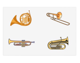 Brass Stickers 4 pc.