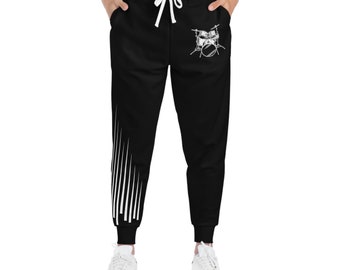 Drumset Print Joggers: Cozy Drummer Loungewear