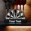 Customisable Personalised Dart Holder - 6 Darts - Dartboard Design