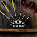 Customisable Personalised Dart Holder - 6 Darts - Dartboard Design