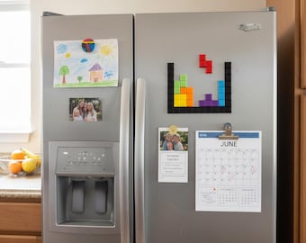 Tetris Fridge Whiteboard Magnets