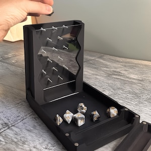 DnD Plinko Folding Dice Tower with Dice Storage Box