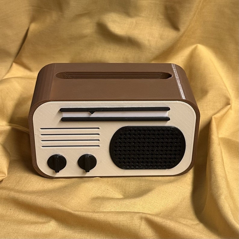 Vintage Style Radio Passive Phone Speaker Stand Samsung iPhone Google