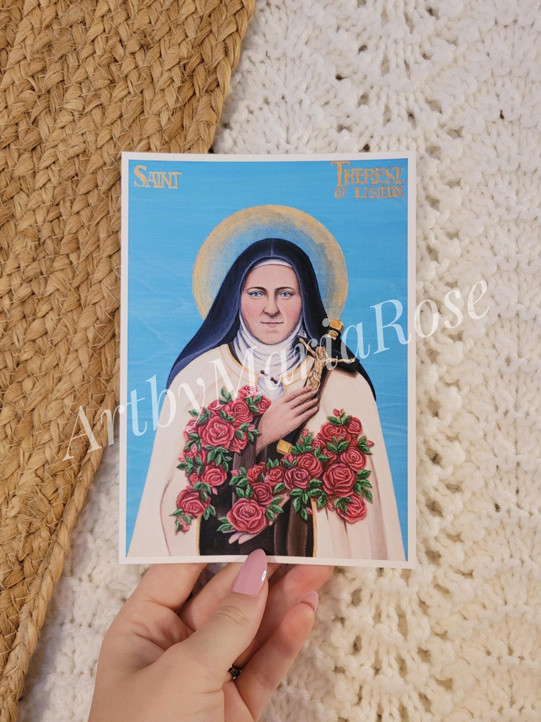 Saint Therese of Lisieux Giclee Art-quality Print Original Catholic Art ...