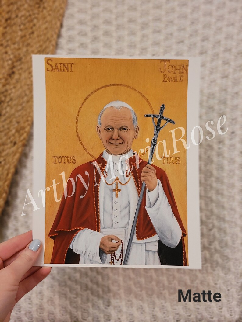 Saint John Paul II Icon Giclee Original Catholic Art Print - Etsy