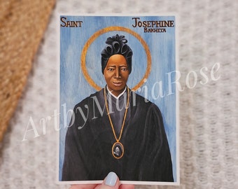 Saint Josephine Bakhita Giclee Catholic Art Print Original