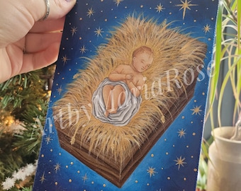 Sleep in Heavenly Peace Acrylic on Canvas Original Painting