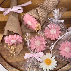 Sapone margherita, sapone fiore, mini saponi, regalo di compleanno, bomboniera, bomboniera baby shower, bomboniera matrimonio, set regalo, sapone per bambini, coniglietto pasquale