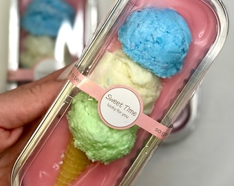 Strawberry Ice Cream Scoopable Wax Melt | Realistic Dessert Wax Melt | Strawberry Cream Wax | Cute Wax Melt Gift | Soy Wax Melt | Handmade