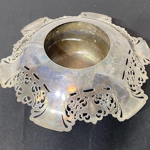 Viktorianischer Wandteller E.P. Kupfer Silber Plated Basis