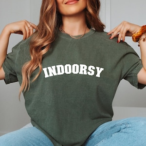 Indoorsy Shirt, Introvert Shirt, Homebody Shirt, Funny Shirt, Shirt for Friend, Gift for Friend, Anti Social Shirt