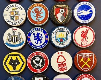 Premier League Soccer Team Drink Coasters - Anti-Slip