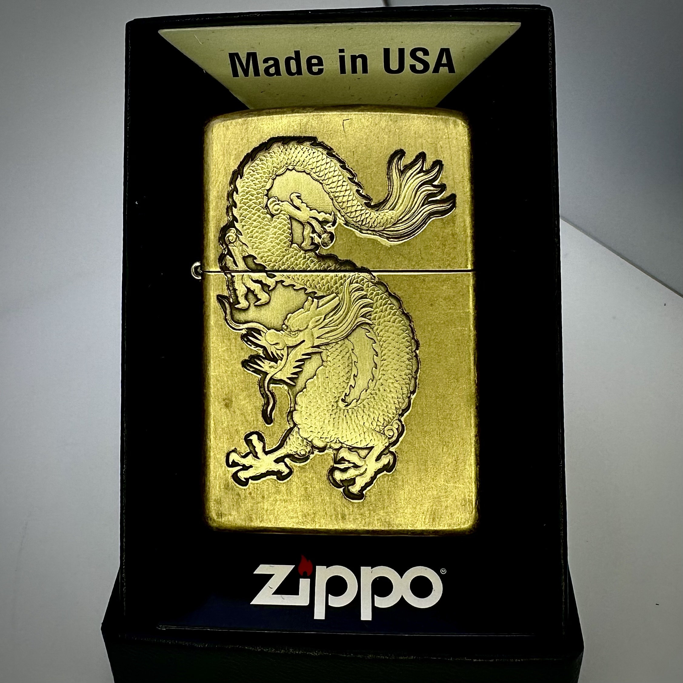Japanese Dragon Zippo Lighter, Personalised Lighter for Her and Him, Personalized Zippo, Vintage Lighter, Flip Lighter, Manga Art