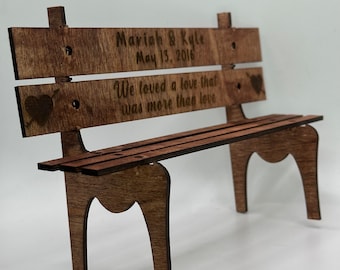 Custom Engraved Park Bench ( Memorial gift, Anniversary gift, Custom anniversary gift, Custom memorial gift, anniversary Present, Cute gifts