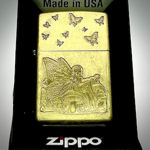 Mushroom Fairy Zippo Lighter: Engraved Flip Lighter, Fairycore Gift