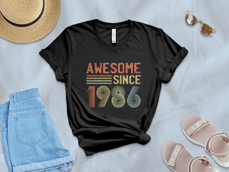 1986 Birthday PNG Bundle, Vintage 1986 Design, Legends Born 1986 ...