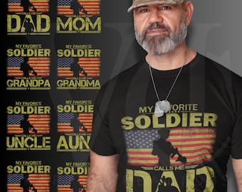 Military Family PNG Bundle: Proud Soldier Design (Digital Download, 8 Files)