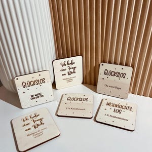 Personalisierbare Rubbel Los Schilder aus Holz / Personaliert / Glückslos / Weihnachtslos / Beosnderer Moment