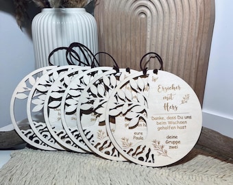 wooden sign / childminder / childminder / educator / tree / gift / thank you