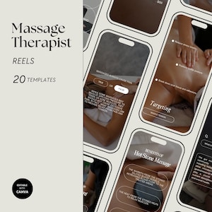 Massage Instagram Reels Template, Spa Instagram Post, Massage Therapist Social Media,  Massage Video, Spa Clinic Templates
