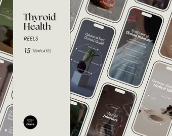 Reels do Instagram sobre saúde da tireoide: modelos de bem-estar (15 vídeos)