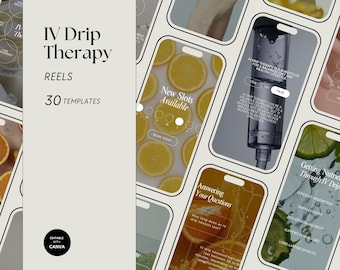 IV Drip Therapy Instagram Video Templates: Nurse Injector Reels (30)
