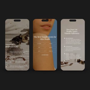 Supplements and Vitamins Instagram Templates, Functional Medicine Post, Health and Wellness Coaches, Nutritionist Social Media Stories